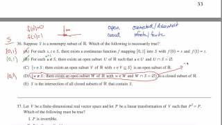 Math Subject GRE Practice Test 36 GR1268 [upl. by Rosita]