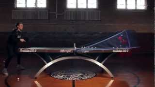 2012 Killerspin Throw Table Tennis Robot  Robotic Table Tennis Partner [upl. by Aserat]