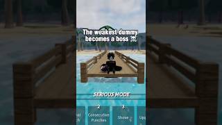 The weakest dummy becomes a boss ☠️ roblox tsb thestrongestbattlegrounds [upl. by Adnalram511]