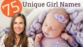 75 UNIQUE BABY GIRL NAMES FOR 2021  Names amp Meanings [upl. by Siduhey753]