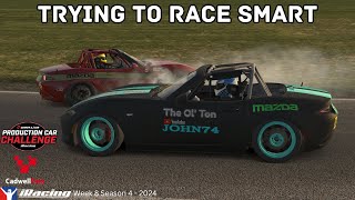 iRacing Production Car Challenge Mazda MX5 Cadwell Park 2024 Season 4 Week 8 [upl. by Dam788]