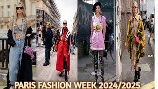 CHANEL 🇫🇷 Street Style FallWinter 20242025 Paris Fashion Week What are people wearing in Paris [upl. by Evelyn560]