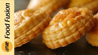 Chicken Patties and Puff Pastry with Ghee Recipe By Food Fusion [upl. by Leandra624]