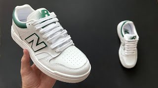 HOW TO LACE NEW BALANCE 480 — Easy Bar Lace Tutorial [upl. by Fadas119]