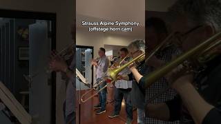 Backstage horns in Alpine Symphony [upl. by Ecnarwal]