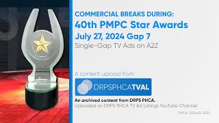 Commercial Breaks of A2Z during 40th PMPC Star Awards  July 27 2024 Gap 7 [upl. by Orsola]