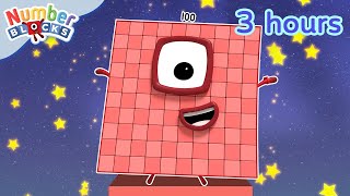 🔢✨ Big Numbers Extravaganza  3 Hours of Numberblocks Full Episodes  Learn to Count  Numberblocks [upl. by Annmarie]