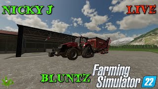 Farming Simulator 22 LIVE BACK COUNTY ROAD 12 [upl. by Tucky]