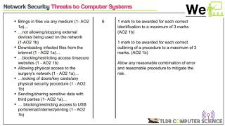 14 Network Security  GCSE OCR Computer Science J277 Paper 1  Exam Questions and Recap [upl. by Attenat]