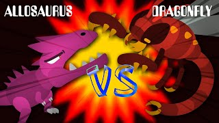 Allosaurus VS Dragonfly  알로사우루스 VS 잠자리 Monster Dino Insect Battle 거대 공룡 곤충 배틀 [upl. by Ttoile]