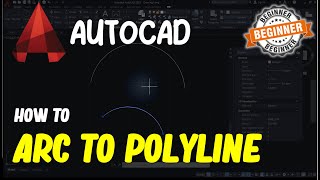 AutoCAD How To Arc To Polyline [upl. by Elodia]