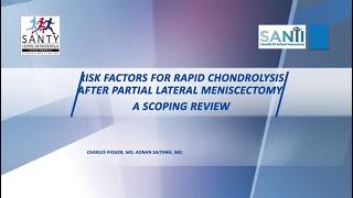 New publication on rapid chondrolysis after partial lateral meniscectomy [upl. by Renny]