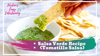 Salsa Verde The Best Way to Use Up Tomatillos [upl. by Pacheco799]