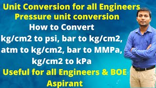 Unit Conversion in Hindi  Pressure Unit Conversion in Hindi  Unit Conversion in Engineering [upl. by Wilhide]