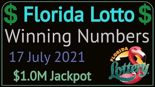 Florida Lotto Winning Numbers Saturday 17 July 2021 Florida Lotto Drawing Results Today 7172021 [upl. by Zimmer898]