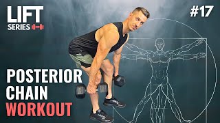 30 Min DUMBBELL WORKOUT for a STRONGER POSTERIOR CHAIN  Follow Along [upl. by Oznohpla141]