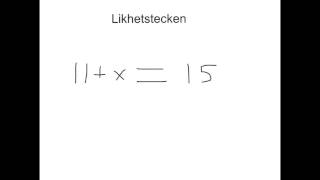 Visättraskolan  matematiklikhetstecknet [upl. by Irisa]