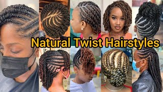 Natural Twist Braid Hairstyles  Mini Twist Braids  Passion Twist Braids  Kinky Twist  Twist Hair [upl. by Atse473]