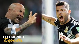 Sampaoli critica a los jugadores y Agüero le responde molesto  Copa Mundial de la FIFA Rusia 2018 [upl. by Nnaear]