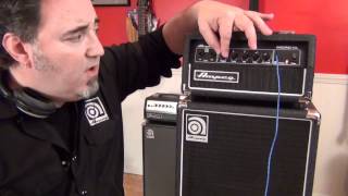 Ampeg MicroCL Stack Bass Head and Cabinet  Feature Overview [upl. by Ozkum]