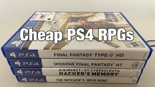 cheap ps4 rpgs  gamestop 4 for 20  video game collection [upl. by Boigie141]