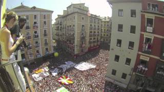 Timelapse del chupinazo de San Fermín 2015 [upl. by Algy]