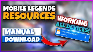 HOW TO FAST DOWNLOAD MOBILE LEGENDS RESOURCES  MANUAL DOWNLOAD OF ML RESOURCES  NEXT PATCH [upl. by Server]