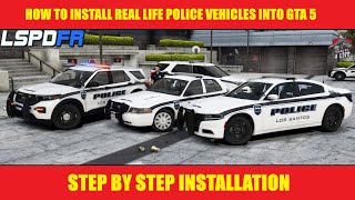 How To Install Real Police Vehicles Into GTA 5  ELS  lspdfrtutorials [upl. by Tedder910]