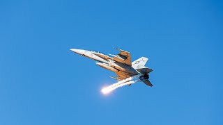 Pacific Airshow Gold Coast Day 2  RAAF FA18F Super Hornet Display [upl. by Hpesoj]