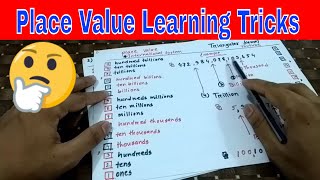 Place values of numbers  Relation between Local and international number system  Triangular Kamal [upl. by Jaal21]