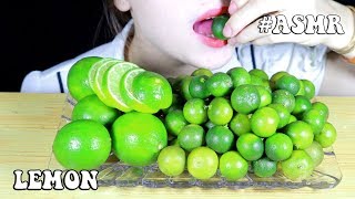 ASMR RAW Lemon amp Kumquat Real Fruit Eating Sounds  Super Sour Challenge  MISS PHAM ASMR 🍋🍋 [upl. by Refynnej839]