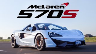 2018 McLaren 570S Spider Review [upl. by Nwahsit]