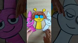 Creating new hair styles for Sprunki Pinky trend craft diy incredibox [upl. by Krenn273]