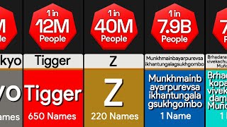 Probability Comparison How Rare Is Your Name [upl. by Ketty]