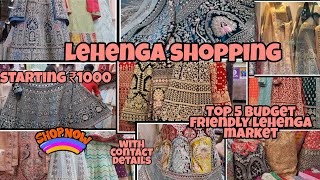 लेहंगा  Lehenga Shopping in Mumbai  Starting ₹1000  Top 5 budget friendly Bridal lehenga market [upl. by Saundra597]