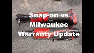 Snapon vs Milwaukee cordless ratchet update [upl. by Ecirb790]