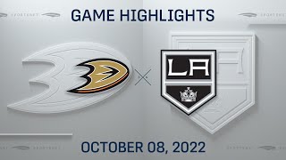 NHL Preseason Highlights  Ducks vs Kings  October 8 2022 [upl. by Drofyar]