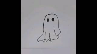 easy aesthetic doodles 😄subscribe artist art funny ghost scary [upl. by Fryd377]