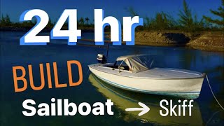 How to build a skiff boat in 24 hrs Part 2 [upl. by Raycher]