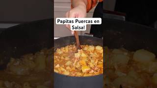 Papitas Puercas en Salsa  Un rico Desayuno cocinacongabby shorts [upl. by Koss]