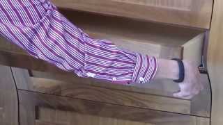 Barker Cabinets drawer slide and drawer fronts adjustment video [upl. by Ramey]