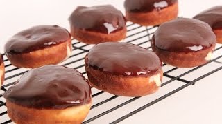 Homemade Boston Cream Donuts Recipe  Laura Vitale  Laura in the Kitchen Episode 867 [upl. by Hadwin]