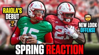 REACTING TO DYLAN RAIOLAS DEBUT amp NEBRASKAS SPRING GAME [upl. by Ientruoc]