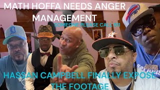 HASSAN CAMPBELL amp CHAMP ALLEGEDLY SHOWED TRAGIC FOOTAGE OF MATH HOFFA INCIDENT DARKSIDE “EAT EAT” [upl. by Samid]