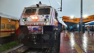 🥺END OF AN DIESEL ERA OF SCR 1ST EXPRESS TRAIN 17064 KACHEGUDA  AJANTA EXPREES 😍 GOOTY WDP4B [upl. by Anneyehc]