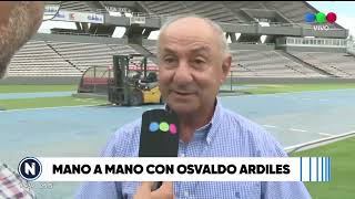 Osvaldo Ardiles un campeón del mundo de visita en el kempes [upl. by Rother]