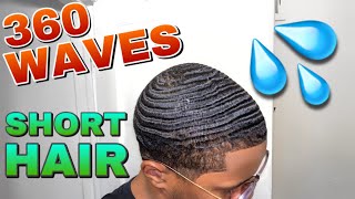 How To Get Waves With Short Hair [upl. by Nedrud468]