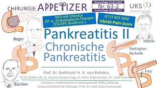 Pankreatitis II Chronische Pankreatitis CHIRURGIE APPetizer Nr 632 [upl. by Dominy]