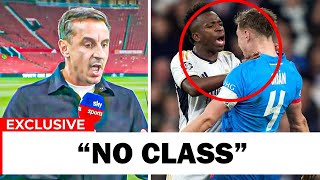 NEW Gary Neville OBLITERATED Vinicius Jr for His Recent Actions [upl. by Mayman]