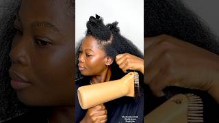 Using heat on my 4C hair for the first time using the ​⁠​⁠PATTERNBeauty blow dryer naturalhair [upl. by Nilcaj]